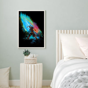 Game Poster 40*50CM(Canvas) Full Round Drill Diamond Painting