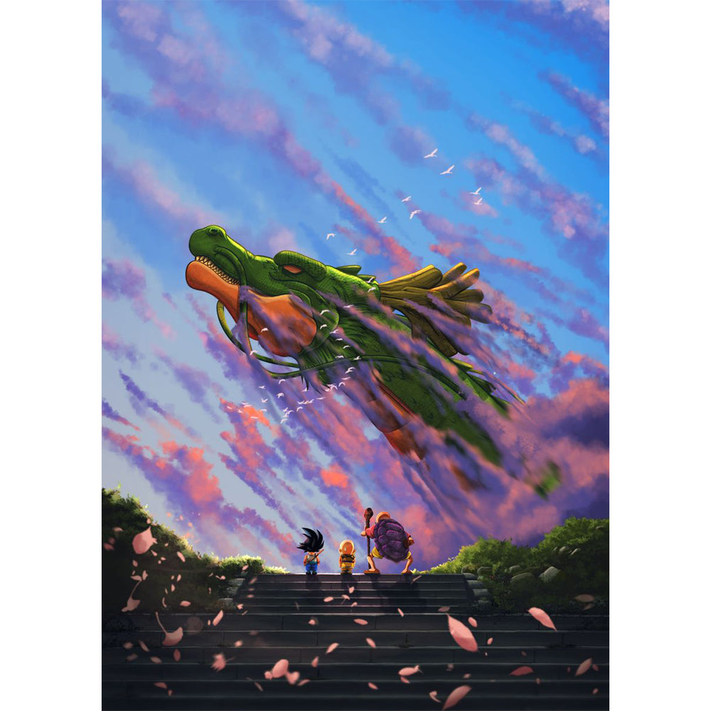 Dragon Ball 30*40CM(Canvas) Full Round Drill Diamond Painting