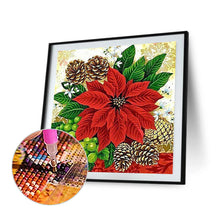 Load image into Gallery viewer, Christmas Poinsettia 30*30CM(Canvas) Full Square Drill Diamond Painting
