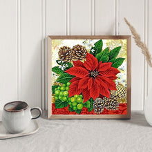 Load image into Gallery viewer, Christmas Poinsettia 30*30CM(Canvas) Full Square Drill Diamond Painting
