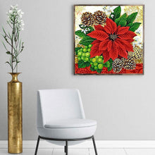 Load image into Gallery viewer, Christmas Poinsettia 30*30CM(Canvas) Full Square Drill Diamond Painting
