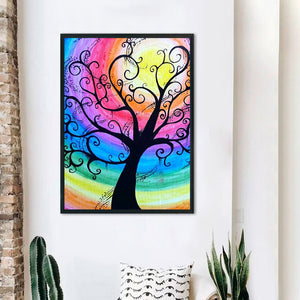 Yishu - Tree - 40*56CM 11CT 3 Stamped Cross Stitch