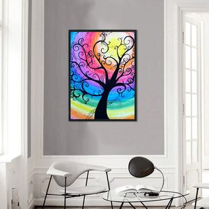 Yishu - Tree - 40*56CM 11CT 3 Stamped Cross Stitch