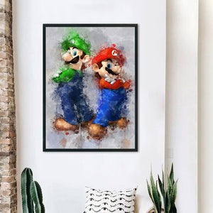 Yishu - Mario - 40*55CM 11CT 3 Stamped Cross Stitch