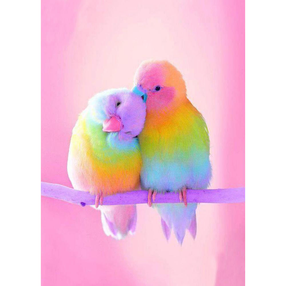 Yishu - Colorful Parrot - 40*56CM 11CT 3 Stamped Cross Stitch