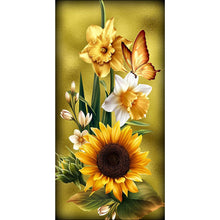 Load image into Gallery viewer, Yishu - Sunflower - 45*90CM 11CT 3 Stamped Cross Stitch
