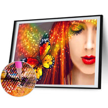 Load image into Gallery viewer, Butterfly Girl 40*30CM(Picture) Full Square Drill Diamond Painting
