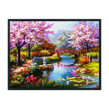 Load image into Gallery viewer, Yishu - Bridge Over The River - 60*45CM 11CT 3 Stamped Cross Stitch
