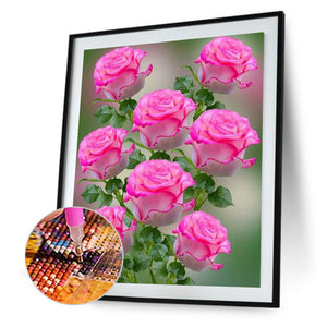 Rose 50*60CM(Canvas) Full Round Drill Diamond Painting