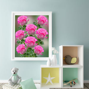 Rose 50*60CM(Canvas) Full Round Drill Diamond Painting