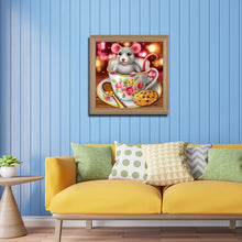 Load image into Gallery viewer, Mouse In A Cup 50*50CM(Canvas) Full Round Drill Diamond Painting
