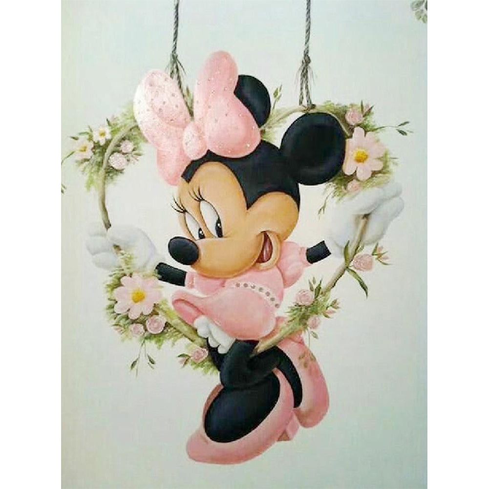 Mickey Mouse And Minnie Mouse 40*50CM(Picture) Full Square Drill Diamond Painting