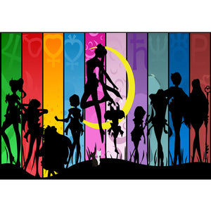 Sailor Moon 60*50CM(Canvas) Full Round Drill Diamond Painting