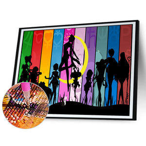 Sailor Moon 60*50CM(Canvas) Full Round Drill Diamond Painting