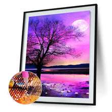 Load image into Gallery viewer, Purple Aurora Nightscape 40*50CM(Canvas) Full Round Drill Diamond Painting
