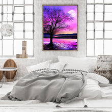 Load image into Gallery viewer, Purple Aurora Nightscape 40*50CM(Canvas) Full Round Drill Diamond Painting
