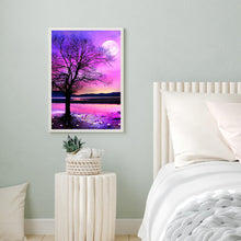 Load image into Gallery viewer, Purple Aurora Nightscape 40*50CM(Canvas) Full Round Drill Diamond Painting
