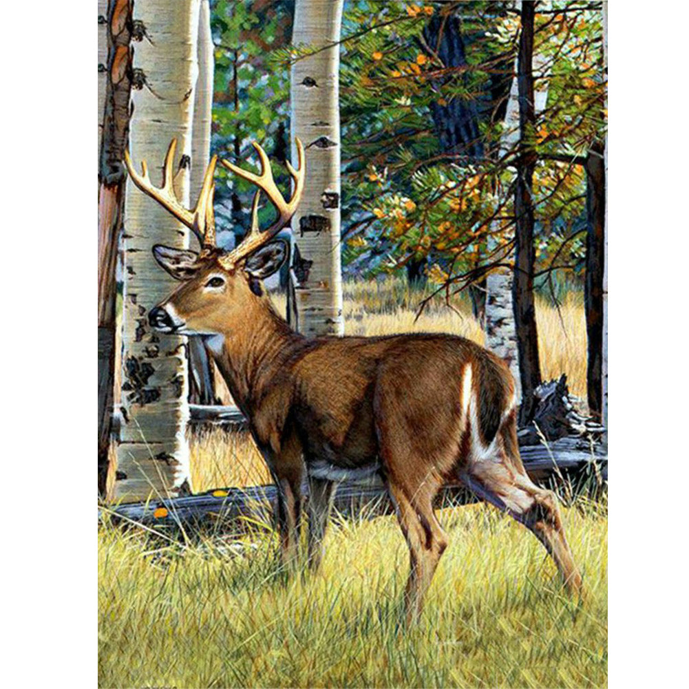 Moose 40*50CM(Canvas) Full Round Drill Diamond Painting