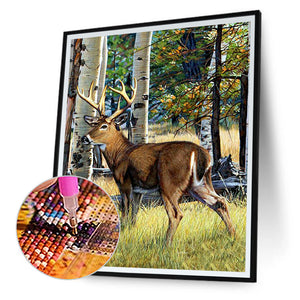 Moose 40*50CM(Canvas) Full Round Drill Diamond Painting