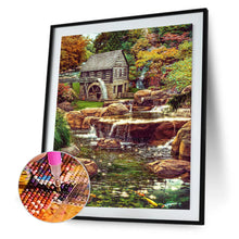 Load image into Gallery viewer, Flowing Water House 30*40CM(Canvas) Full Round Drill Diamond Painting
