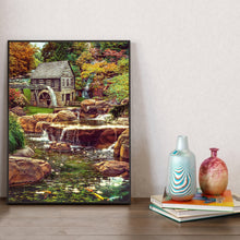 Load image into Gallery viewer, Flowing Water House 30*40CM(Canvas) Full Round Drill Diamond Painting
