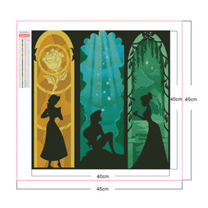 Disney Princess 40*40CM(Picture) Full Square Drill Diamond Painting