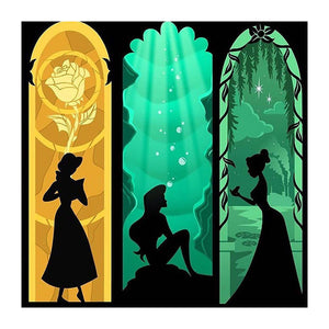 Disney Princess 40*40CM(Picture) Full Square Drill Diamond Painting