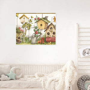 Birdhouse 50*40CM(Canvas) Full Round Drill Diamond Painting