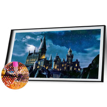 Load image into Gallery viewer, Dark Night Castle 60*30CM(Canvas) Full Square Drill Diamond Painting
