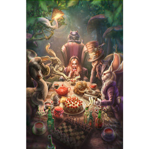 Yishu - Alice In Wonderland - 50*72CM 11CT 3 Stamped Cross Stitch