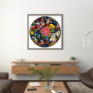 Yishu - Chrysanthemum Beauty - 60*60CM 11CT 3 Counted Cross Stitch