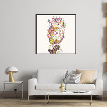 Load image into Gallery viewer, Flower Owl 50*50CM(Canvas) Full Round Drill Diamond Painting

