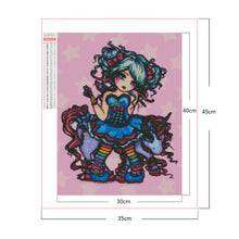 Load image into Gallery viewer, Big-Eyed Doll 30*40CM(Picture) Full Square Drill Diamond Painting
