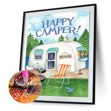 Load image into Gallery viewer, Happy Camping Bus 50*60CM(Canvas) Full Square Drill Diamond Painting
