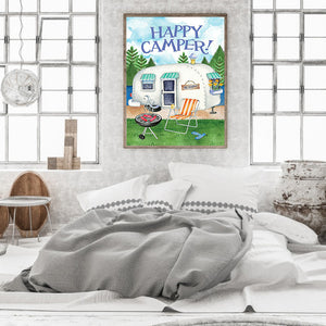 Happy Camping Bus 50*60CM(Canvas) Full Square Drill Diamond Painting