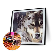Load image into Gallery viewer, Beauty And The Wolf 40*40CM(Canvas) Full Square Drill Diamond Painting
