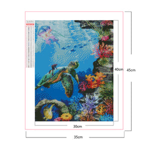 Sea Turtle 30*40CM(Picture) Full Square Drill Diamond Painting