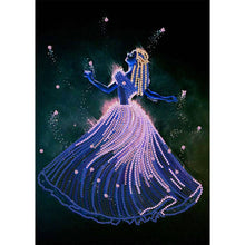 Load image into Gallery viewer, Princess Belle 30*40CM(Canvas) Partial Special Shaped Drill Diamond Painting
