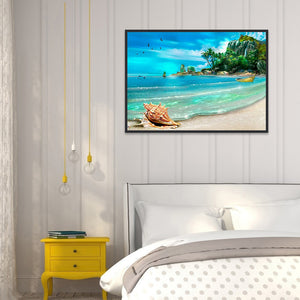 Seashells On The Beach 50*40CM(Canvas) Full Round Drill Diamond Painting