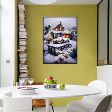 Load image into Gallery viewer, Snow Hut 40*60CM(Canvas) Full Round Drill Diamond Painting
