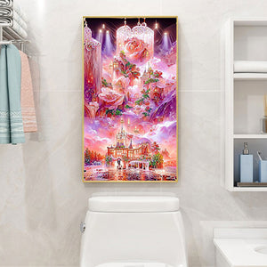 Dream Rose Manor 50*75CM(Canvas) Full Round Drill Diamond Painting