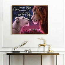 Load image into Gallery viewer, The Lion King And Queen 50*40CM(Canvas) Full Round Drill Diamond Painting
