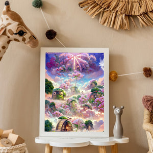 Castle View 30*40CM(Canvas) Full Round Drill Diamond Painting