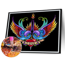 Load image into Gallery viewer, Flying Birds And Hearts 40*30CM(Canvas) Full Round Drill Diamond Painting
