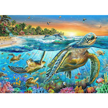 Load image into Gallery viewer, Undersea Turtle 60*50CM(Canvas) Full Square Drill Diamond Painting
