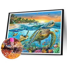 Load image into Gallery viewer, Undersea Turtle 60*50CM(Canvas) Full Square Drill Diamond Painting
