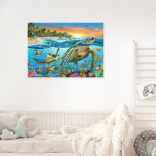 Load image into Gallery viewer, Undersea Turtle 60*50CM(Canvas) Full Square Drill Diamond Painting
