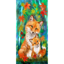 Load image into Gallery viewer, Yishu - Fox - 50*90CM 11CT 3 Stamped Cross Stitch
