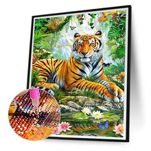 Load image into Gallery viewer, Forest Tiger 40*50CM(Canvas) Full Round Drill Diamond Painting
