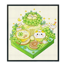 Load image into Gallery viewer, Spring Brand - Lucky Cat - 50*55CM 11CT 3 Stamped Cross Stitch
